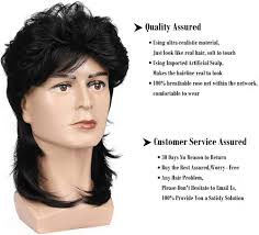 Amazon.com: Baruisi 80s Men's Mullet Wig Black Cosplay Halloween Wig for  Fancy Dress : Clothing, Shoes & Jewelry