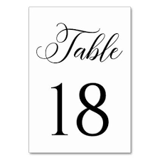 Elegant Formal Black Script Table Number Card 18 Calligraphy Gifts Unique Style Cyo Customi Table Number Cards Script Table Numbers Calligraphy Table Numbers
