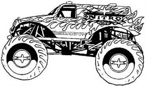 Kids N Fun Com 8 Coloring Pages Of Monster Trucks