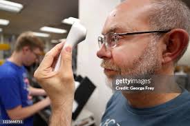 Jon Linton votes in the primary election at the Union Station polling...  News Photo