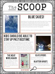 Read examples of news and feature articles from the scholastic kids press corps. Writing A Newspaper Article