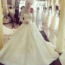 Robe De Mariage Long Sleeve Bridal Dress With Beading Brautkleid Fashion Mus Long Sleeve Bridal Dresses Muslim Wedding Dresses Muslim Wedding Dress Hijab Bride