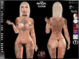 Britney spears has a new look! Second Life Marketplace Hud Ladies Tattoo Applier The Best Henna Full Body