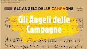 Ripete il canto dei fedel Gli Angeli Delle Campagne Spartito Gratis Per Pianoforte Youtube