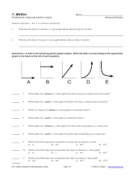 Time graph, we get the acceleration, the rate of. Distance Vs Time Graph Worksheet Physics Questions Distance Vs Time Tecumseh Local School District