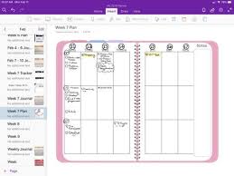 Onenote Planner Plan With Me Week 7 Of 2019 The Awesome Planner One Note Microsoft How To Plan Onenote Template
