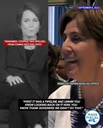 ⚠️We found this gem from 9/8/22. Do you remember when AG @maura_healey shut  down two pipelines from Kinder Morgan and Northeast Access and then bragged  about it during her primary campaign for ...