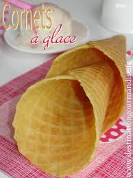 Cornets A Glace En Gaufrette Cornet De Glace Gaufrette Recette Gaufrette