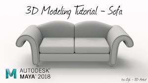 3d Modeling Tutorial Modeling Sofa In Autodesk Maya 2019 3d Modeling Tutorial Maya Modeling 3d Model