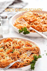Marinated Spicy Shrimp Scampi Recipe Video All That S Jas Recipe Spicy Shrimp Scampi Recipes