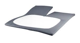 Bettwarenshop boxspring topper spannbettlaken höhe 5 cm günstig von spannbettlaken für topper und matratze bild. Boxspring Spannbetttuch Fur Split Topper Mit Kopfteil Einschnitt