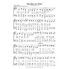 FREE Printable Sheet Music One Day At A Time