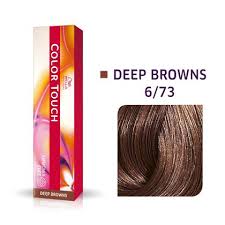Color Touch 6 73 Dark Blonde Brown Gold Demi Permanent 6 73 Shade Selector Wella Us Site Colour Touch Wella Toner For Brown Hair Easy Hair Color