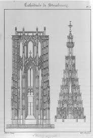 Late Gothic Germany Tower Of Strasbourg Cathedral 1399 By Ulrich Von Ensingen The Tower Gothic Architecture Cathedral Architecture Historical Architecture