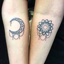 Image Result For Sun And Moon Friendship Tattoos Friendship Tattoos Matching Best Friend Tattoos Friend Tattoos