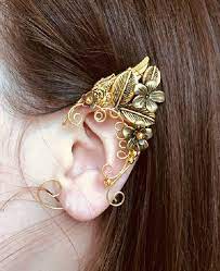 Elven Ears A Pair Earcuffs Elf Ears Cosplay Fantasy Etsy In 2020 Ear Jewelry Ear Cuff Elf Ear Cuff