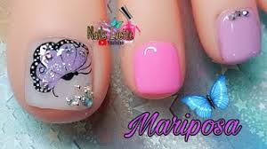 Diseños de uñas para pies faciles de hacer. Decoracion De Unas Para Pies Flores Facil De Hacer Flowers Nail Art French Nail Art Nlc