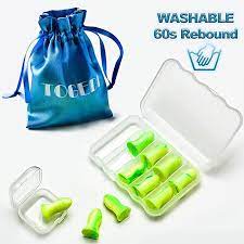 Amazon Com Earplugs Togedi Reusable Noise Cancelling Soft Ear Plugs For Sleeping Swimming Slow Rebound Flents Quiet Foam Ear Ear Protection Ear Plugs Earplugs