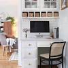 Desk chair with wood seat. 1