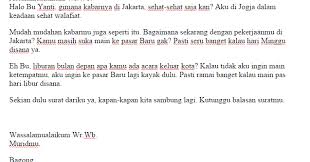 Surat formal dalam bahasa inggris biasanya dipakai dalam korespondensi formal antar instansi. Download Contoh Surat Bahasa Inggris Untuk Teman Tentang Liburan Pics Contohsurat Lif Co Id