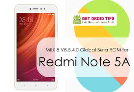 Download Install Miui 8 5 4 0 Global Stable Rom For Redmi Note 5a