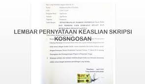 Mohon maaf apabila terdapat kesamaan nama/tempat/informasi lain karena surat yang dibuat hanya bertujuan sebagai percontohan tanpa ada maksud apapun. Contoh Lembar Surat Pernyataan Keaslian Skripsi Doc Dan Cara Penulisannya Kosngosan