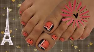 Como Pintarse Las Unas De Los Pies Diseno Facil Y Bonito Youtube