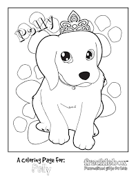 Free puppy coloring pages cat and dog hard kitten to print. Free Coloring Pages For Girls Personalized From Frecklebox Frecklebox