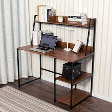 The writing desk provides the ideal surface for studying or creative projects. Ebern Designs Computer Desk With 2 Tier Storage Shelves Reviews Wayfair