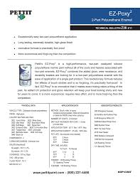 Ez Poxy 2 2 Part Polyurethane Enamel Manualzz Com