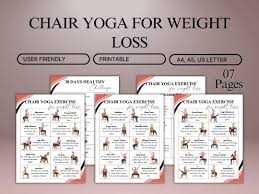 Chair Yoga for Weight Loss Seniors Printable, 30 Day Exercise Program,  Wellness Bundle With Workout Guide, Meal Planner & Tracker PDF - Etsy
