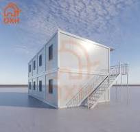 OEM ODM Luxury Modern Modular Office Classroom Tiny Two Storey Houses  Prefab Detachable Flat Pack Prefabricated Container Home