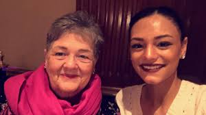 I want to wish a happy birthday to my personal stylist, financial advisor,  counselor, consultant and the most important title she holds... loving  grandmother! Although I can't be there to celebrate with