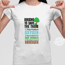 Umweltschutz Reason To Save The Trees Schokolade Spruche Langarmshirt Shirt
