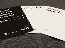 Learn vocabulary, terms, and more with flashcards, games, and other study tools. Cards Against Humanity Is Free Online Starting This Weekend Polygon