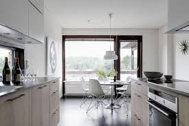 Small Dining Table In Kitchen Pale Wood Cabinetry Guest Post A Mid Century Modern Swedish Home My Scandinavian Home Home Modern Scandinavian Interior