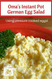 Easy Egg Salad Recipe Using An Instant Pot Just Like Oma Recipe Easy Egg Salad Recipes Best Instant Pot Recipe