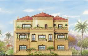 Facade Villa Egypte Plan Masse Facade Villa Architecte