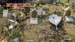 VIDEO: Vandalizan tumba de Valeria Márquez, según sus fans