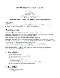 In this guide, we outline the correct structure for a receptionist cv and Sample Resume For Medical Receptionist With No Experience Receptionist Resume Example