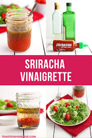 Sriracha Vinaigrette Salad Dressing Recipe In 2020 Easy Homemade Salad Dressing Homemade Salads Vinaigrette Salad Dressing