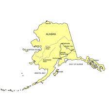 City & region maps alaska activity guide. Alaska Us State Powerpoint Map Highways Waterways Capital And Major Cities Clip Art Maps