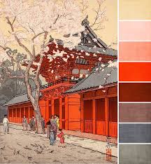 February 2013 Challenge Color Palette Japanese Art Japanese Woodblock Printing Art