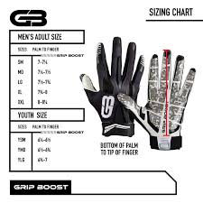 Football Gloves Mens 1 Grip In Football Grip Boost Stealth Football Gloves Pro Elite Adult Sizes 34 95