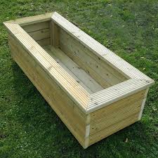 Rectangular Wooden Planter 120cm X 40cm Wooden Planters Large Garden Planters Garden Planters