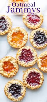 Oatmeal Jammys Recipe Jam Cookies Desserts Baking Recipes
