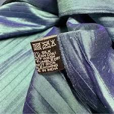 Xilingshi Janet Eagan Design Silk Pintucket Jacket Iridescent Blue Size L