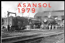 Asansol Shed PC - Bingley Hall Classic broad gauge WP class 4-6-2s 7217 & 7123 receive attention at Asansol shed on the Eastern Railway - 19 Jan 1979 it was the 2nd
