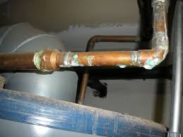 The copper pipe green corrosion is caused by the copper being dissolved out of the pipes and then deposited elsewhere. Copper Pipe Pitting Heating Help The Wall