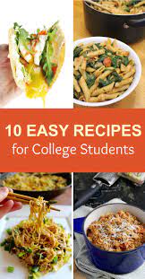 10 Quick Cheap And Easy Recipes For College Students Quick Cheap Easy College College Dinner Recipes Student Recipes Healthy College Meals